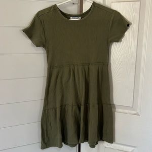 Old navy girls T-shirt dress olive green size large (10-12)